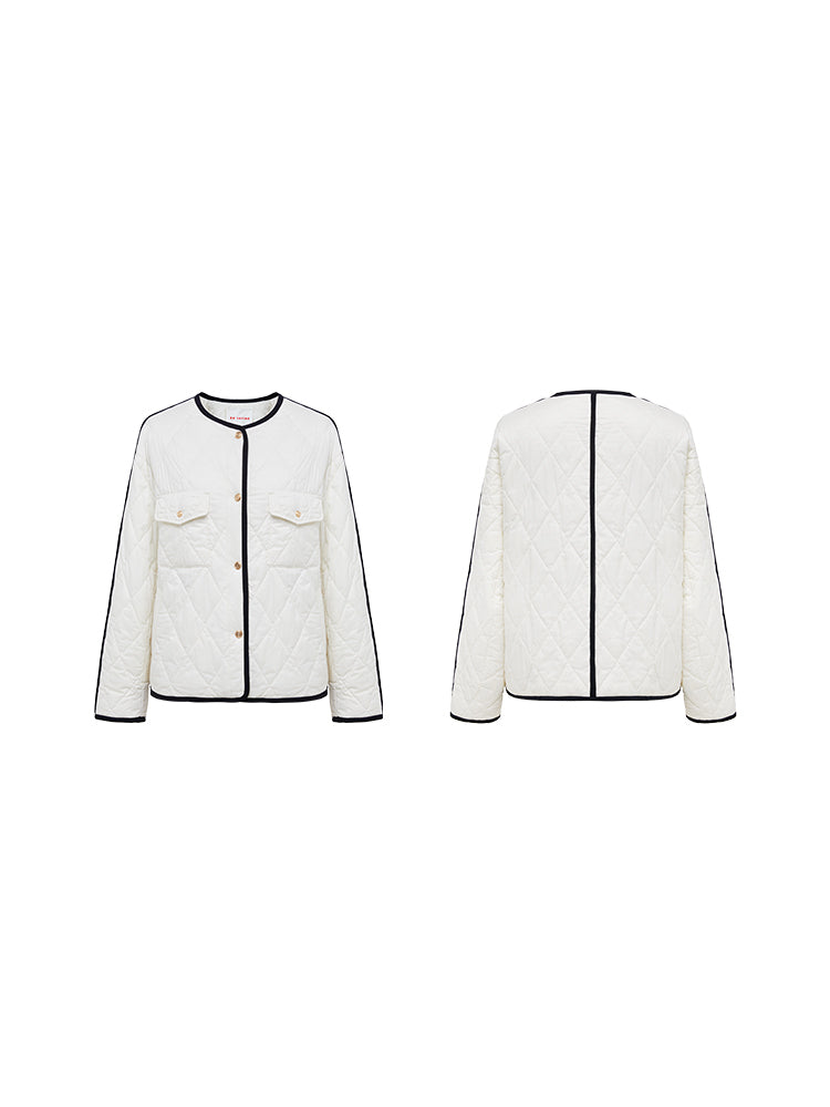 Parisian-Style Cotton Jacket | White