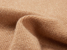 Chimney Collar Cashmere Knit Top | Camel