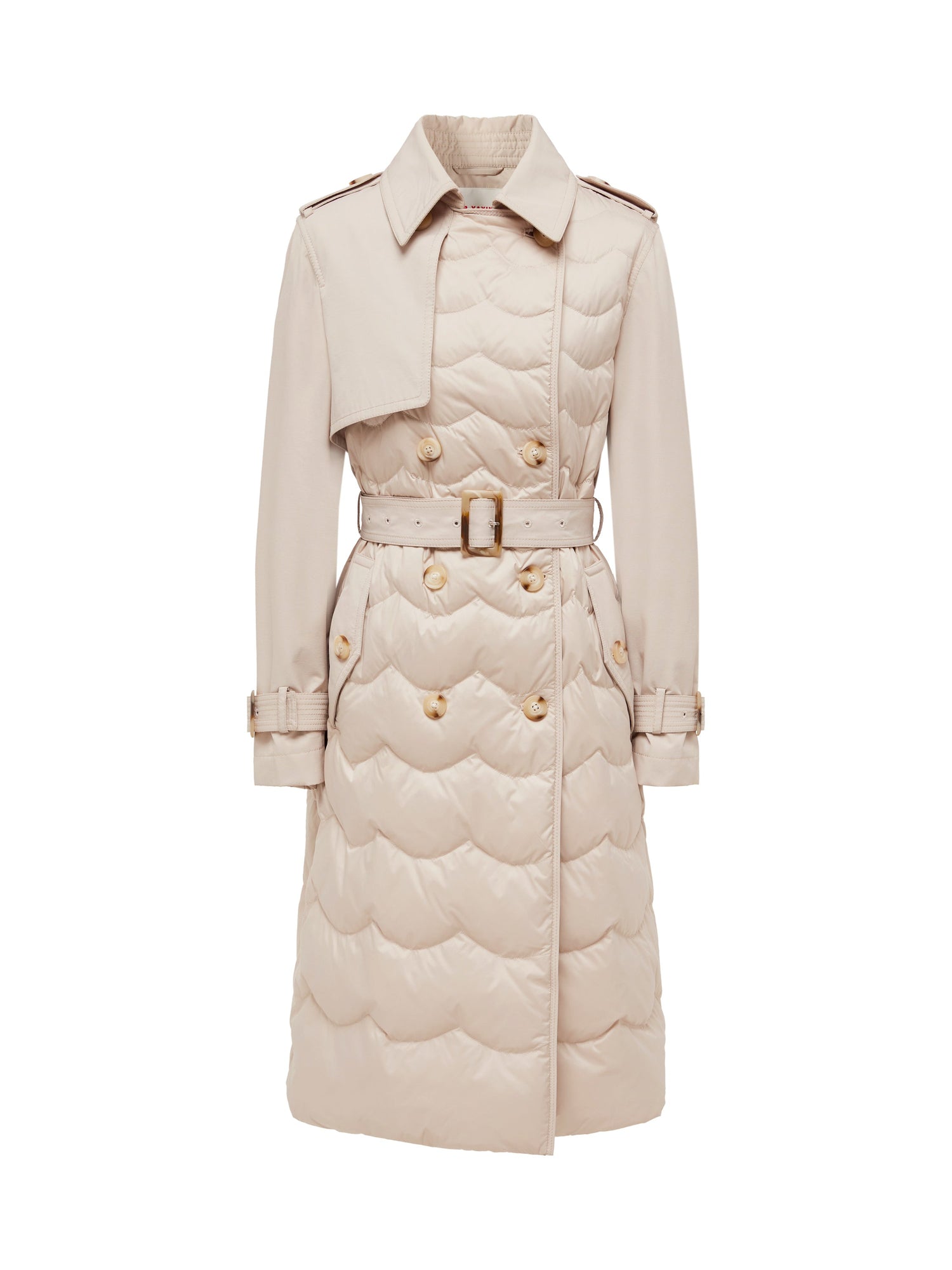 Trench-Style Down Jacket | Beige