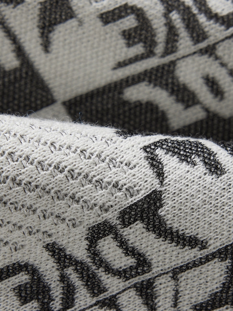Jacquard Knit Vest | Black