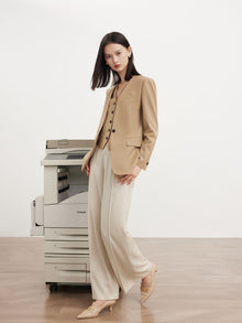 Single-Breasted Jacket | Khaki