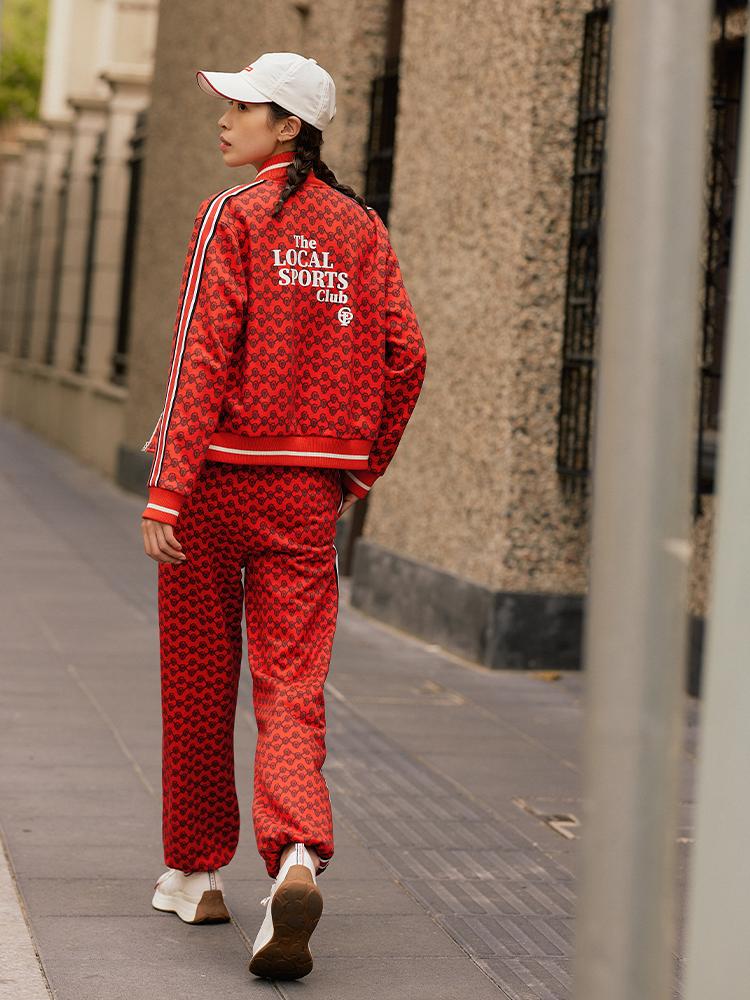 Printed Sport Jacket | Red