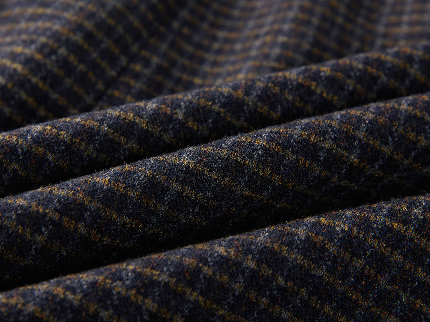 Wool Plaid Skirt | Navy