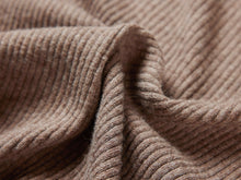 Slim-Cut Lapel Collar Knit Top | Camel