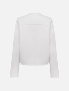 Pure Wool Short Coat | White