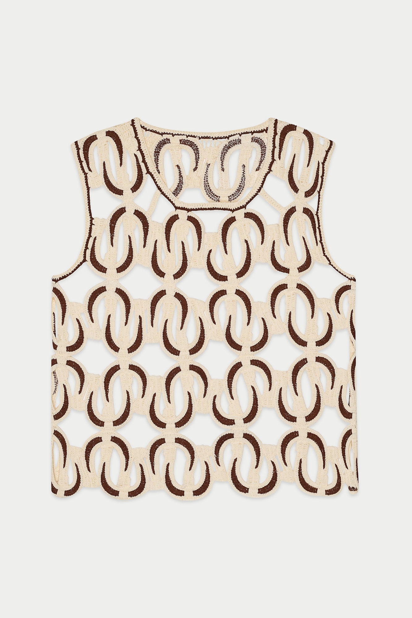 Western Knit Vest | Beige