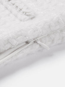 Woolen Parisian-Style Skirt | White