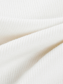 Elegant Wool Knit Sweater | White