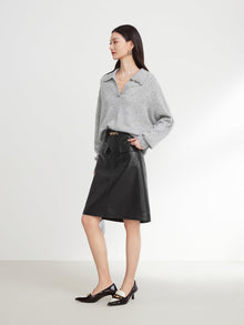 Polo Neck Pullover | Grey