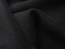 Standing Collar Woolen Coat | Black