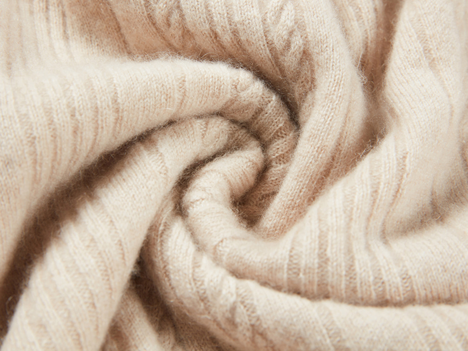Cashmere Batwing Sleeves Twilled Sweater | Beige