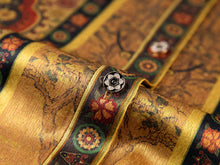 Silky Printed Belted Blouse | Golden