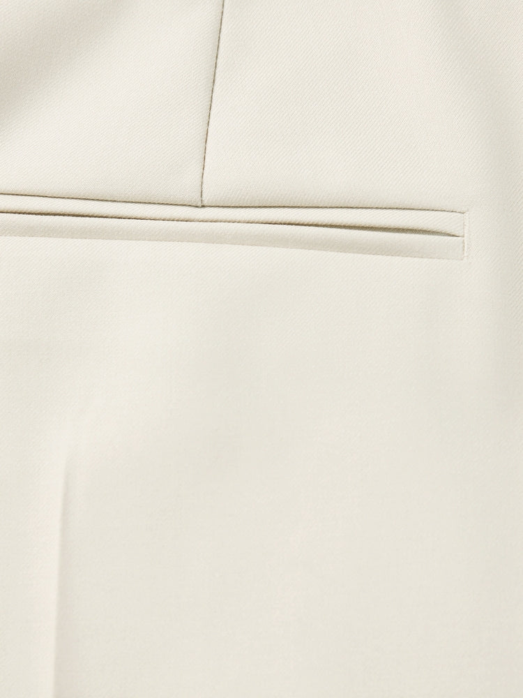 Wide-Leg Suit Pants | Beige