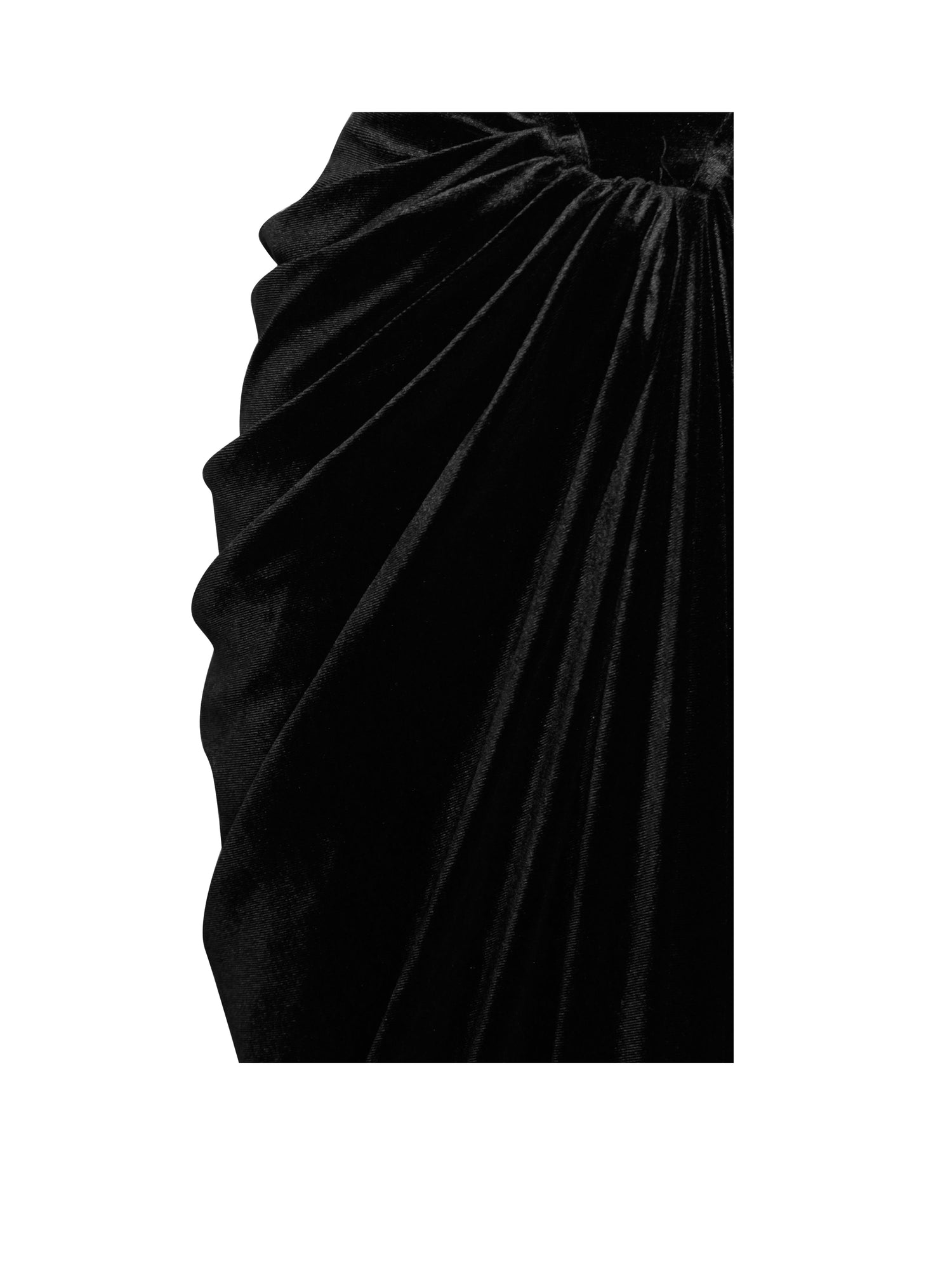 Quintessa Lace Velvet Corset Off Shoulder Gown | Black