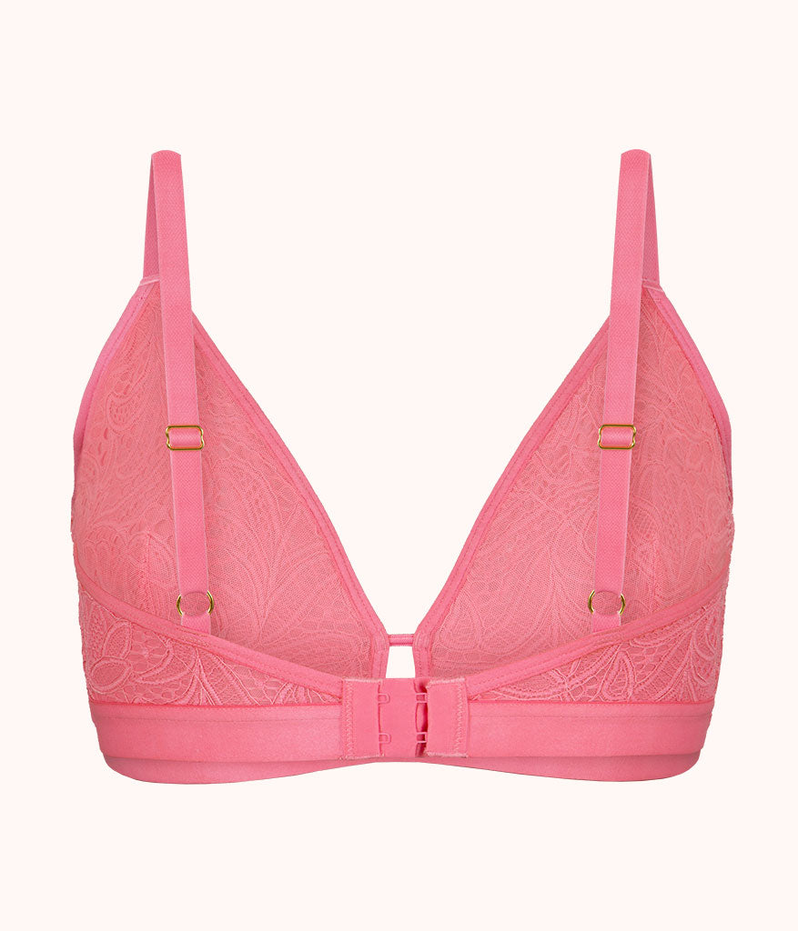The Palm Lace Busty Bralette | Pink Hibiscus