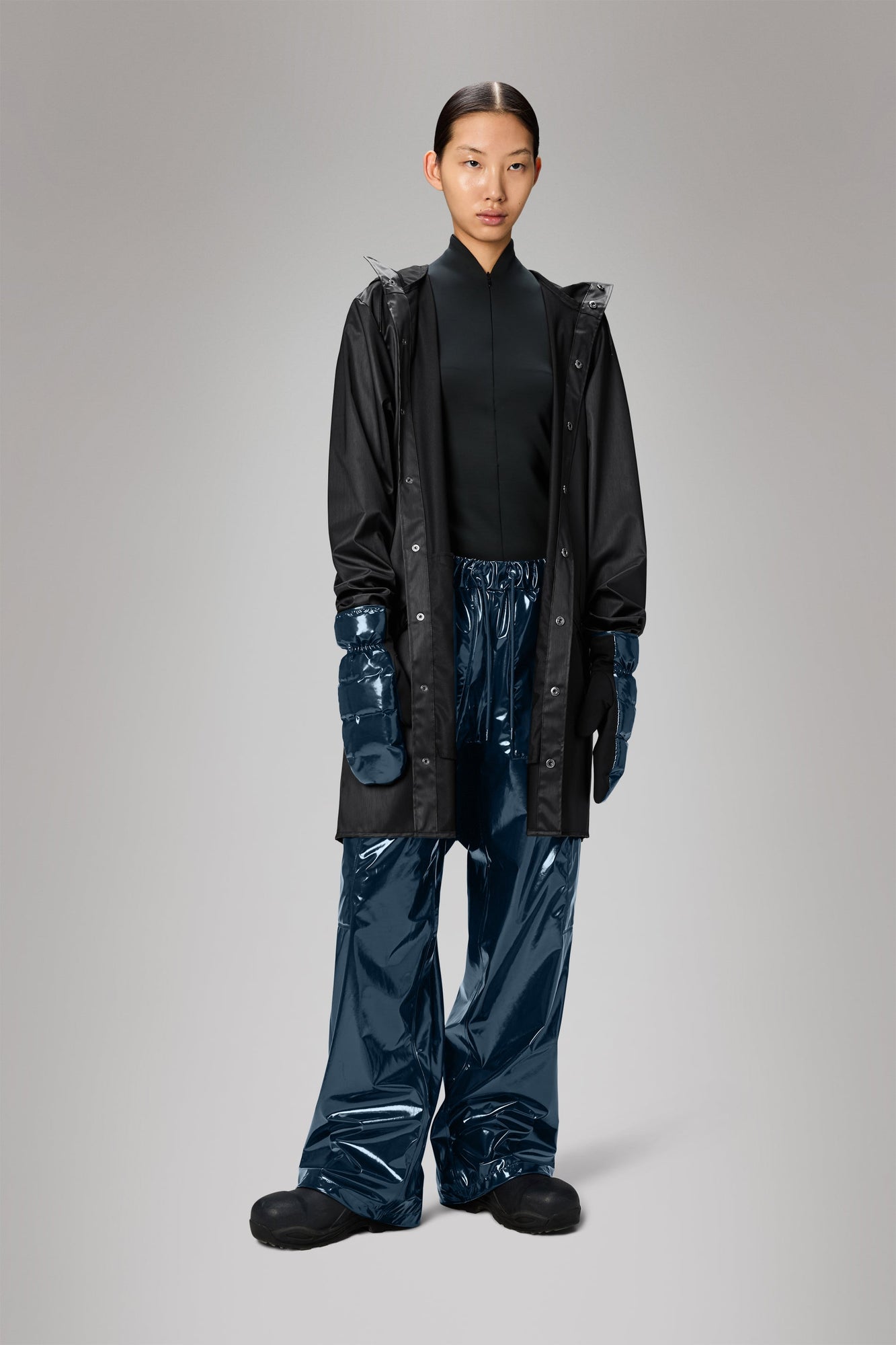 Unisex | Long Jacket | Black Grain