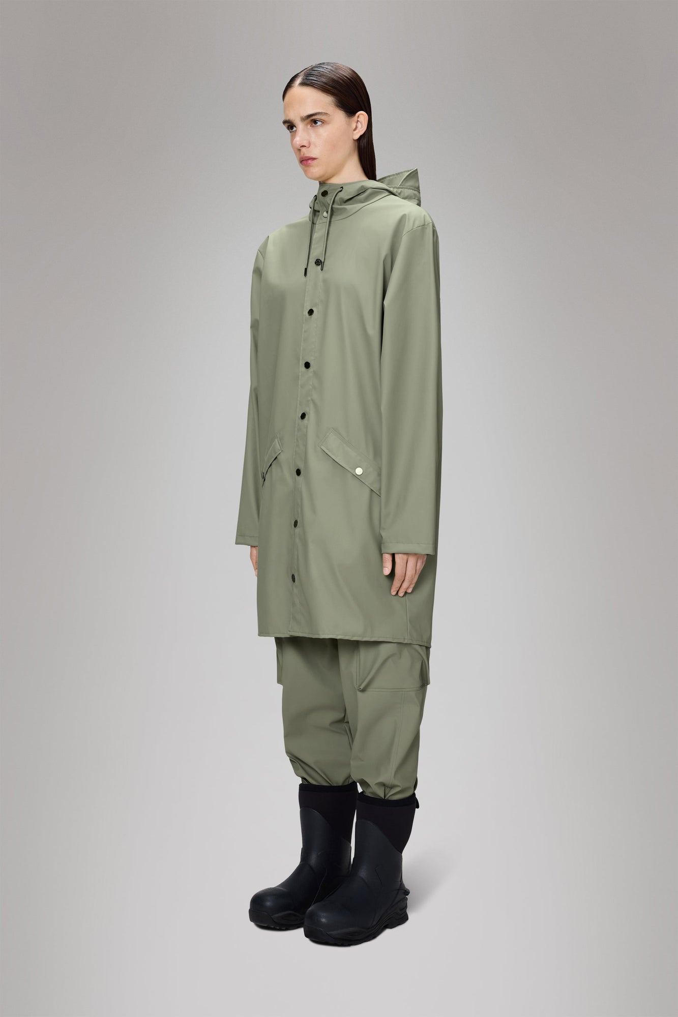 RAINS Long Jacket Drift Jacket