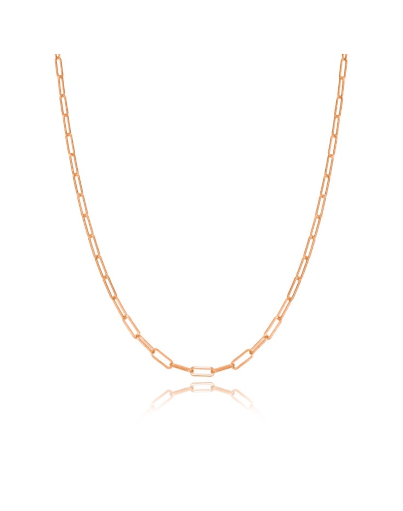 5mm Paperclip Chain | 14kt Rose Gold