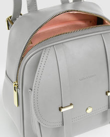 Women | Camila Leather Backpack | Grey