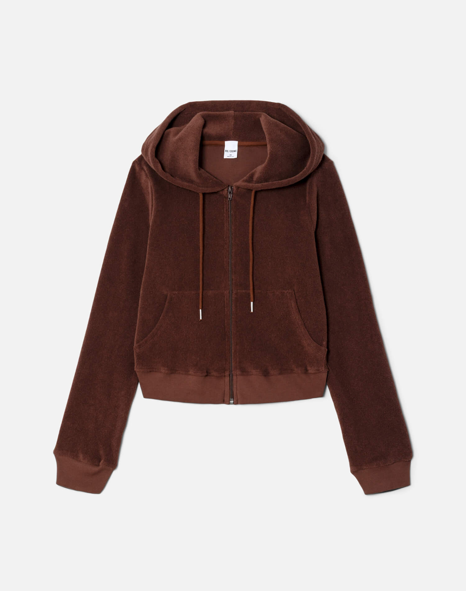 Womens | Shrunken Terry Hoodie | Brunette