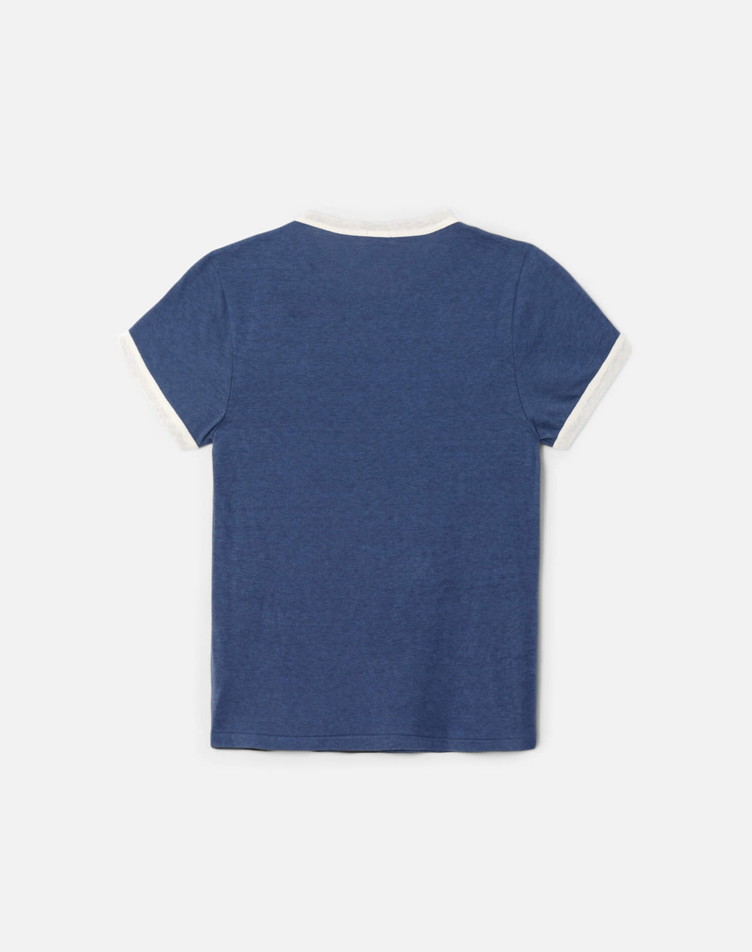 Womens | 60s Slim Ringer "Swim Club" Tee | Navy White