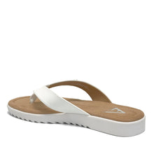 Jordyn Sandal Thong | White Faux Nappa