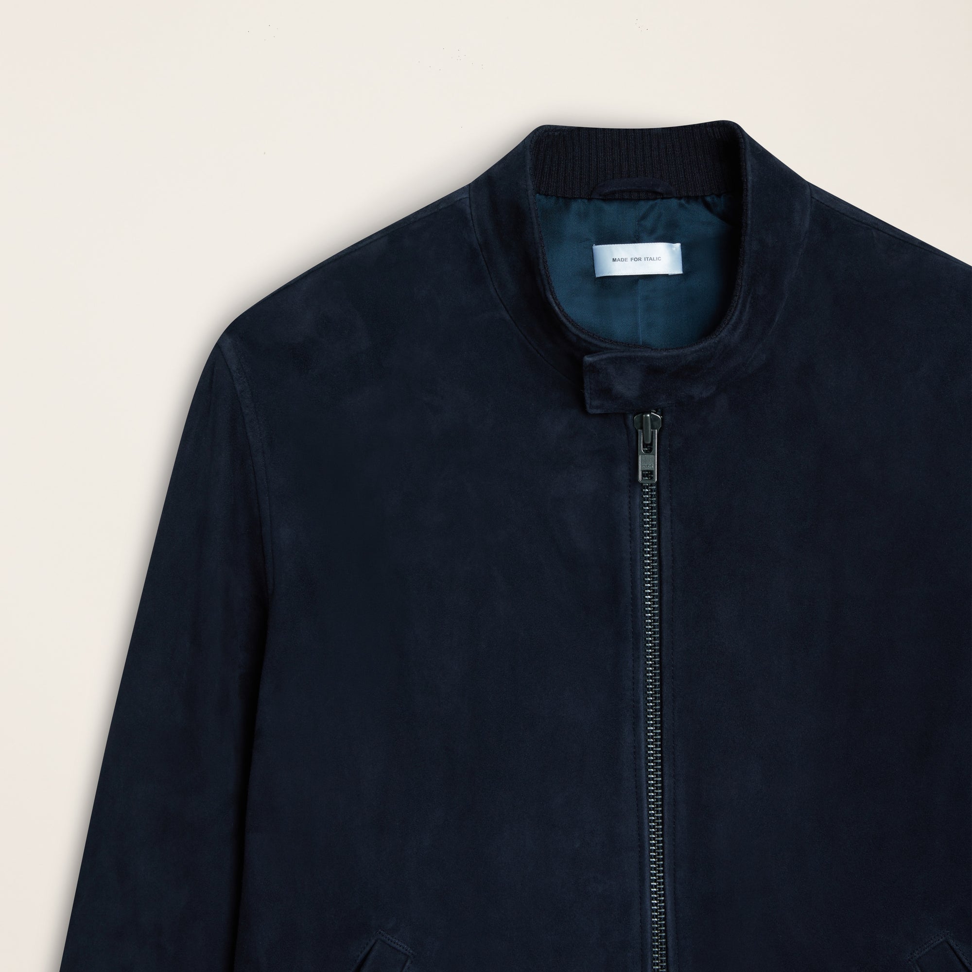 Mens | Chase Suede Bomber Jacket | Navy