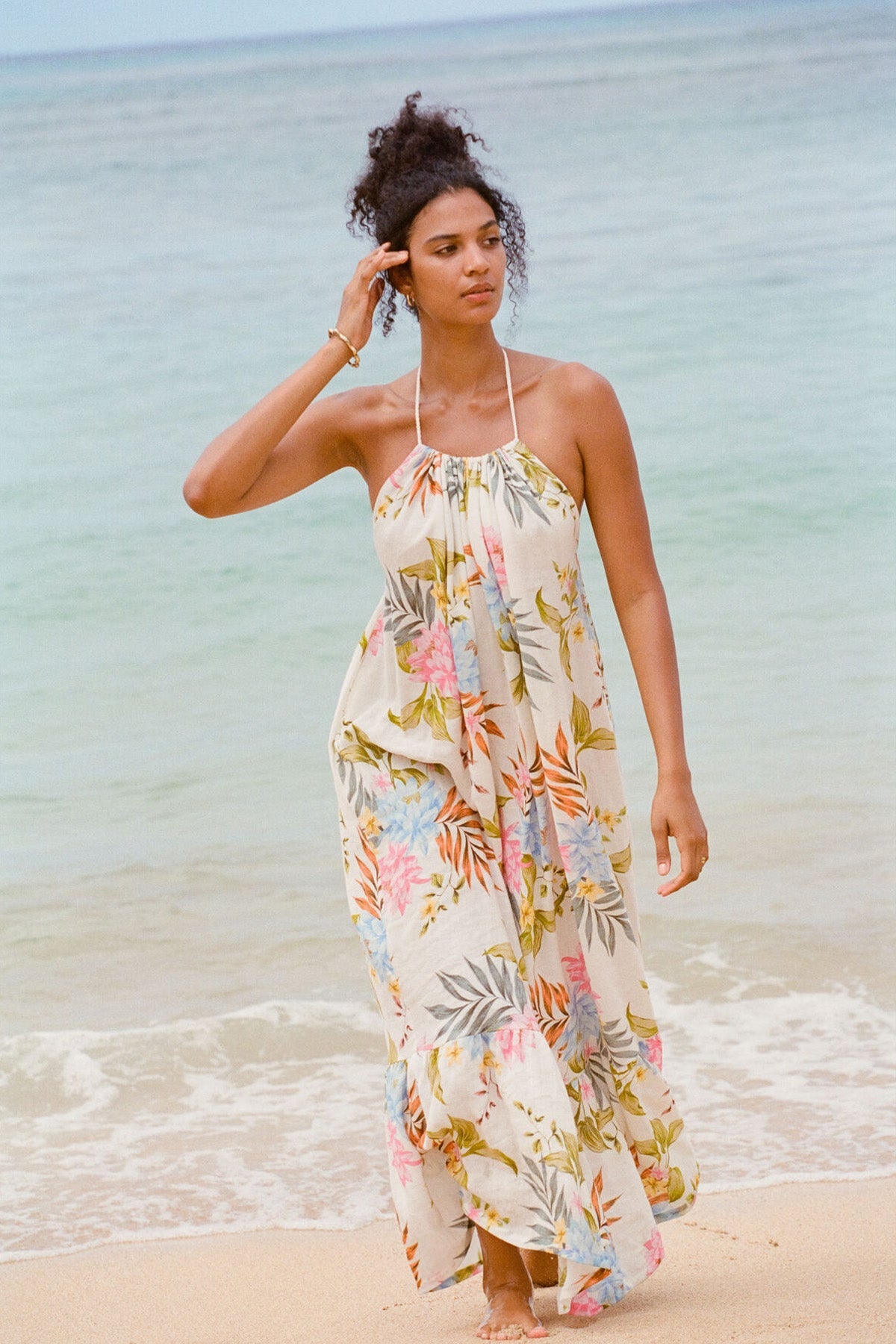 Petra Maxi Dress | Summer Bloom EcoLinen
