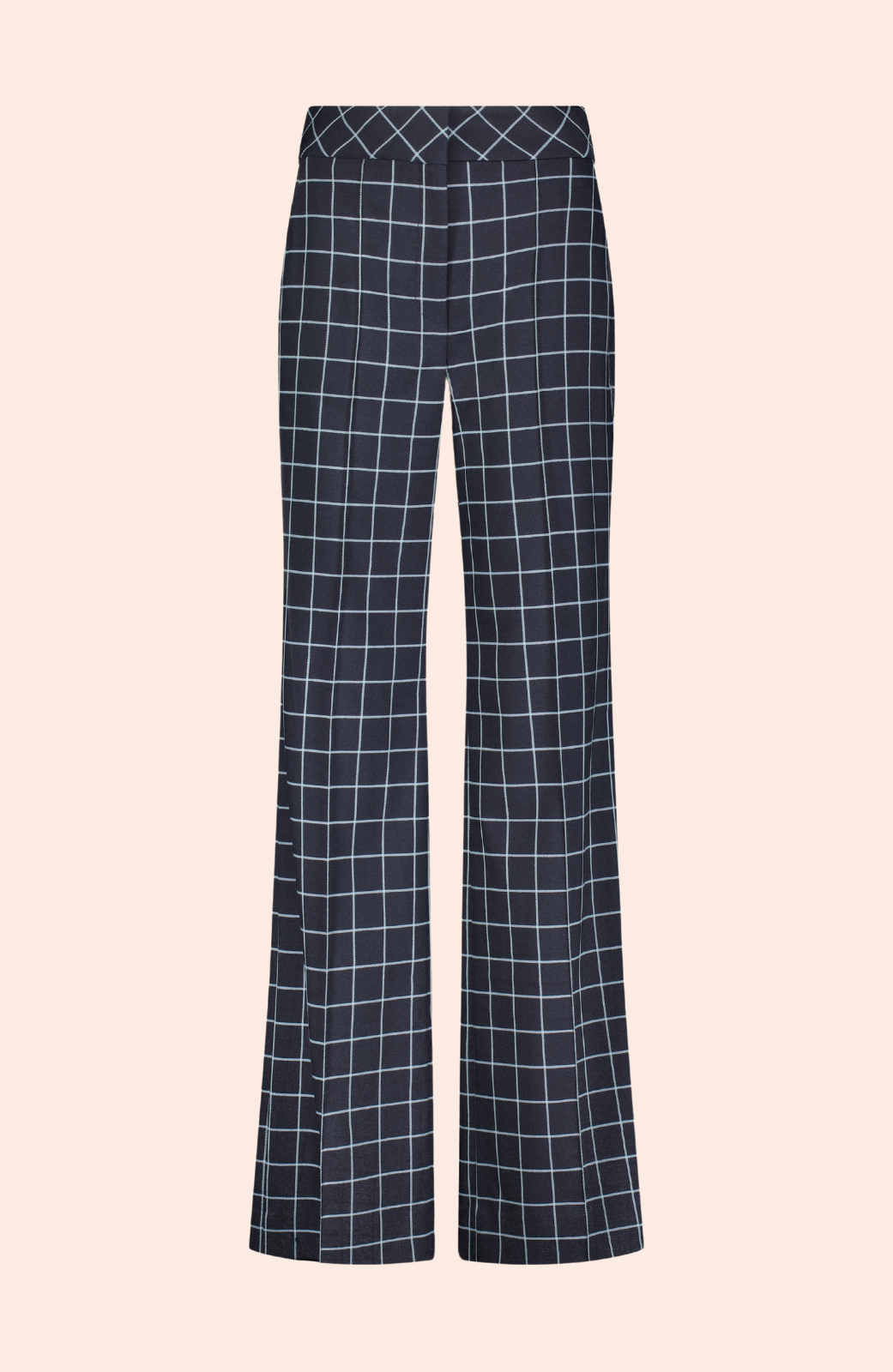 Oversized Check Hanna Pant | Navy