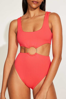 The Icon One Piece | Coral Glow EcoRib BT