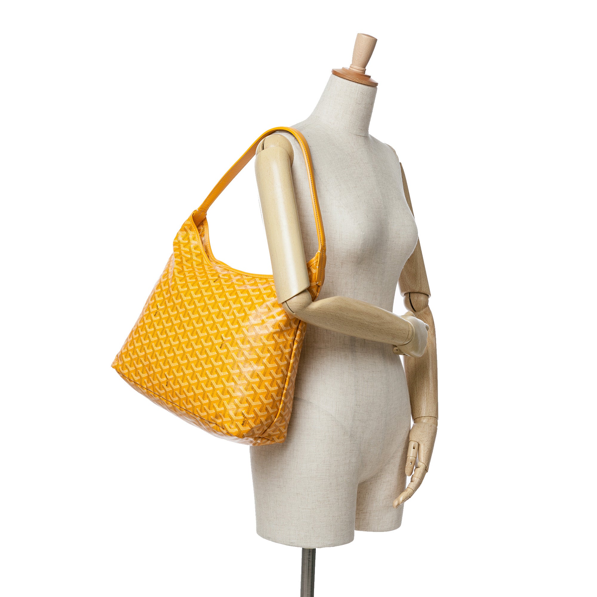 Goyard | Pre-Owned Goyardine Boheme Hobo - II | Yellow