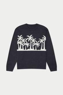 Palm Beach Knit Crewneck Sweater | Grey
