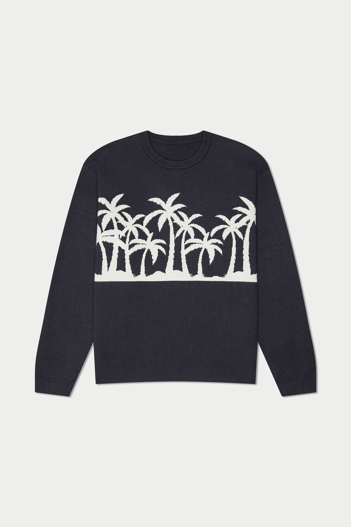 Palm Beach Knit Crewneck Sweater | Grey