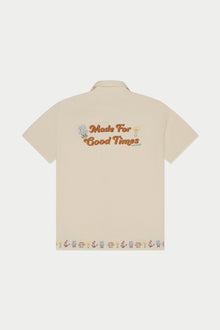 Mushroom Linen Shirt | Beige