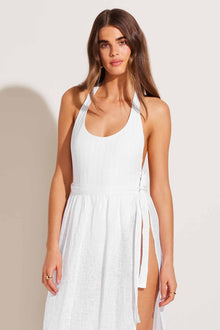 Vera Wrap Skirt | White Ecolinen