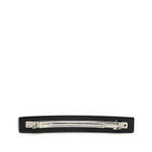 Chanel | Pre-Owned Resin CC Clover Hair Barrette | Black