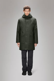 Rains Nome Long Parka Green Jacket