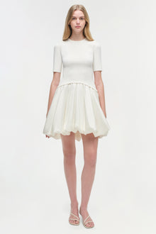 Womens | Kenny Combo Mini Dress | Ivory