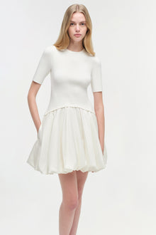 Womens | Kenny Combo Mini Dress | Ivory