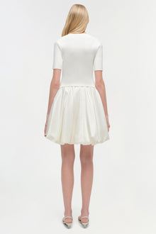 Womens | Kenny Combo Mini Dress | Ivory