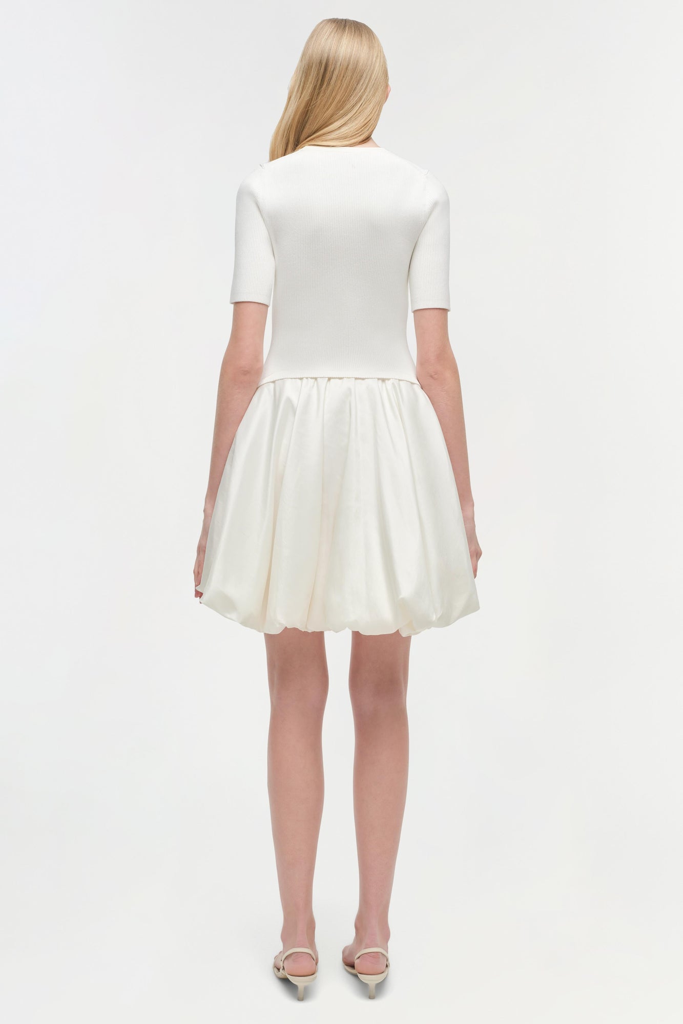 Womens | Kenny Combo Mini Dress | Ivory