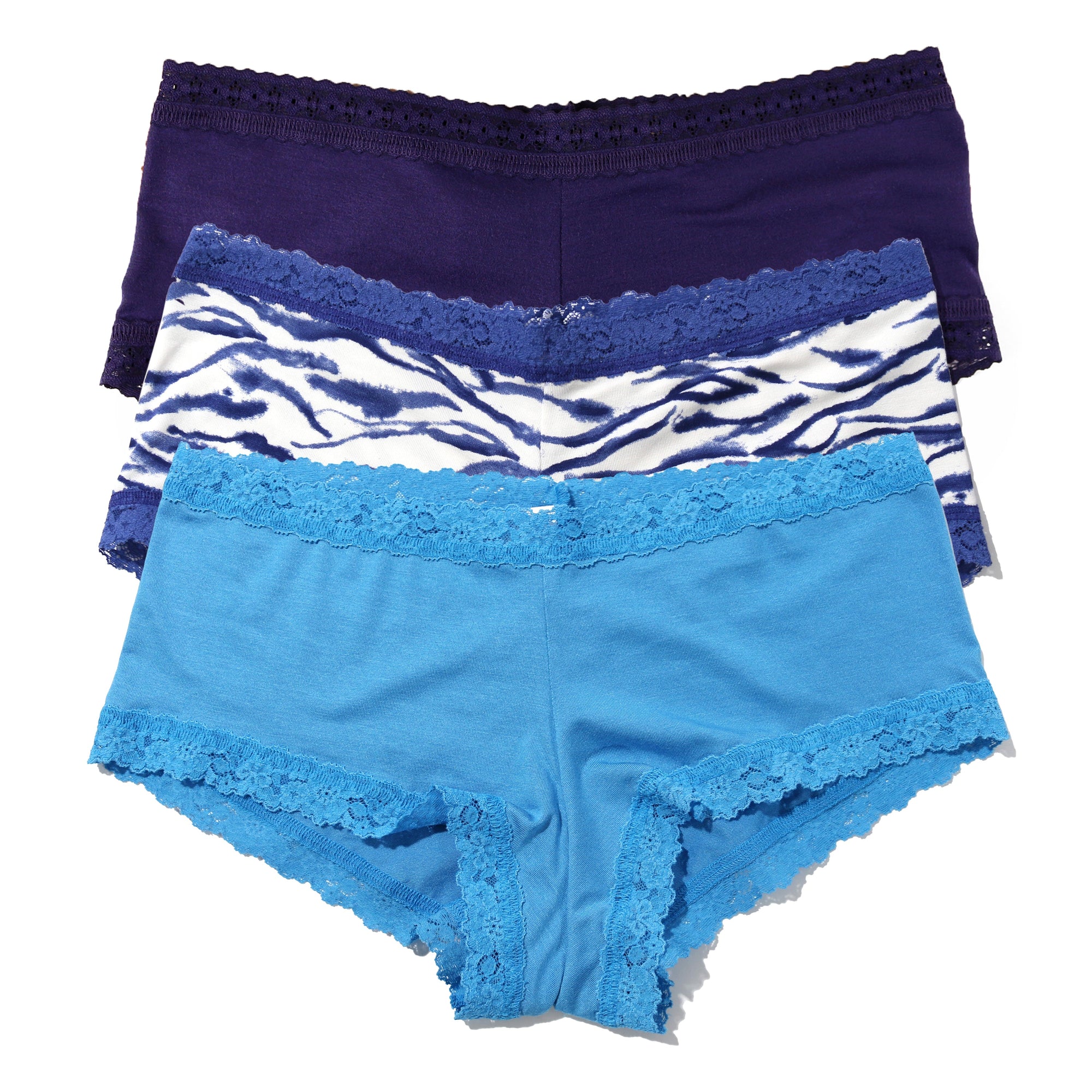 3-Pack DreamEase Modal Boyshort | Indigo/Inked/Laguna Blue