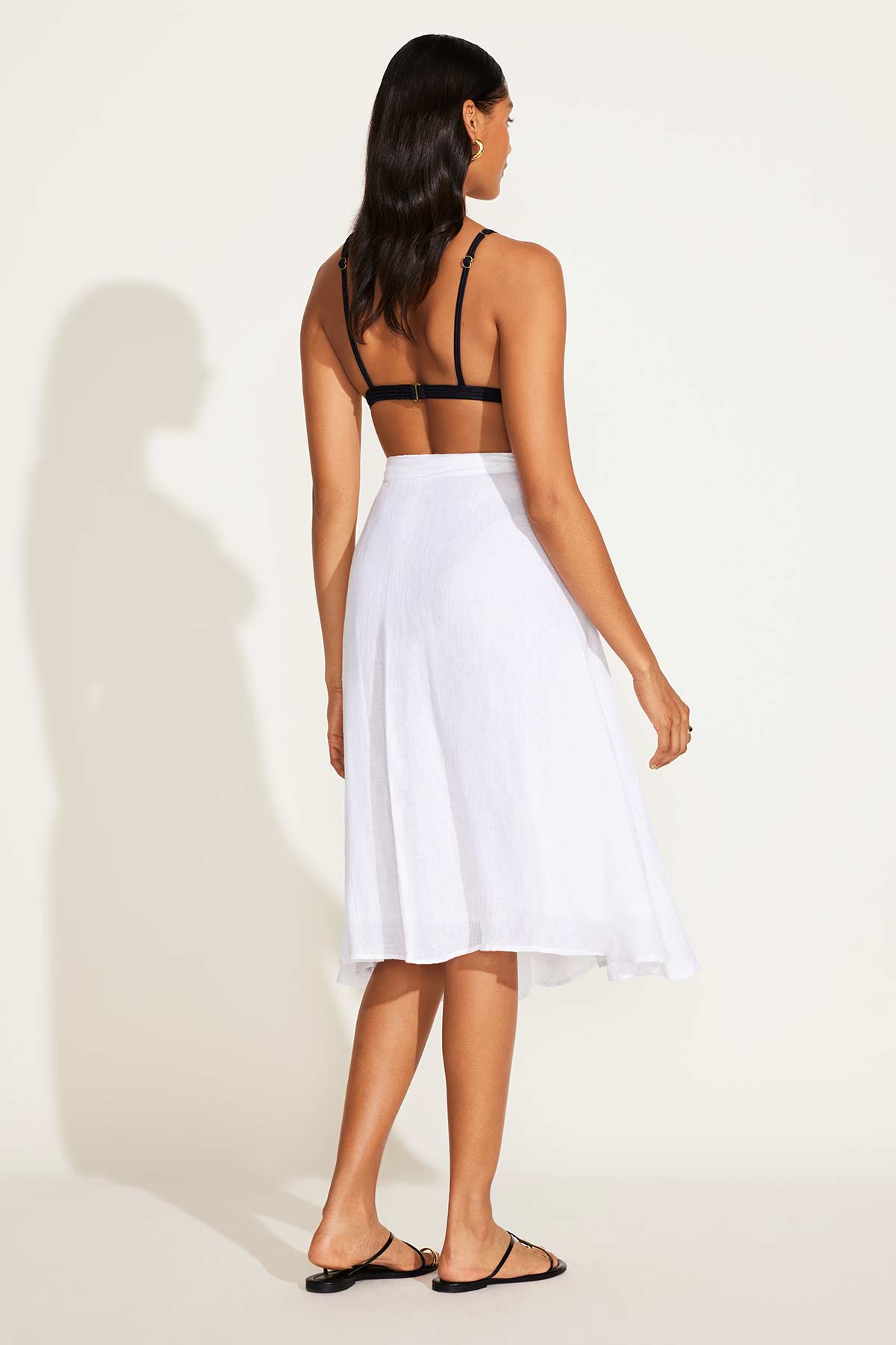 Lana Linen Wrap Skirt | White EcoLinen