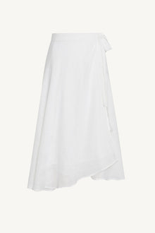 Lana Linen Wrap Skirt | White EcoLinen