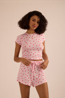 Unwind Modal Baby Tee | So In Love (Pink)