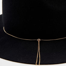 Sandy Wool Felt Fedora | Black
