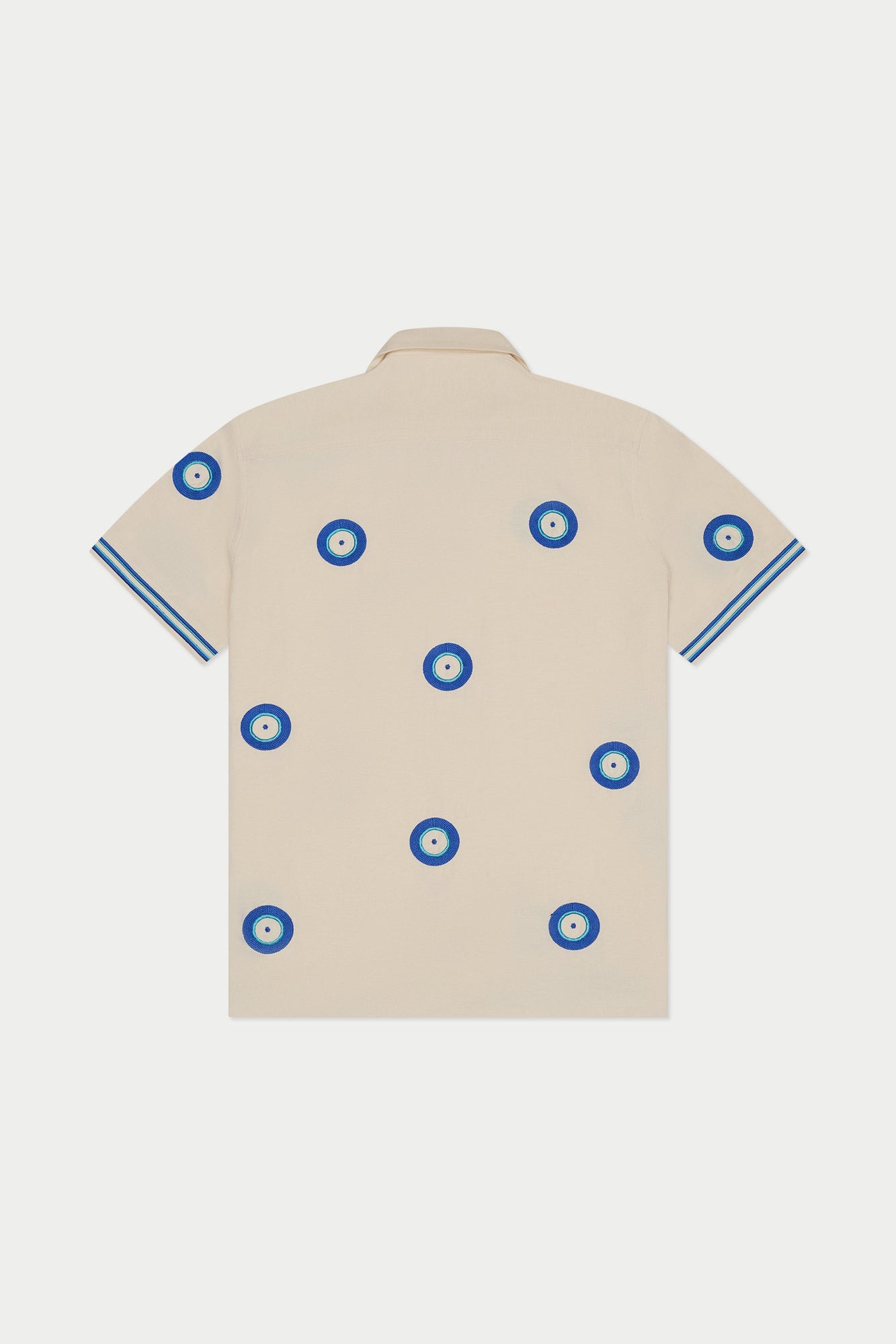 Evil Eye Linen Shirt | Beige