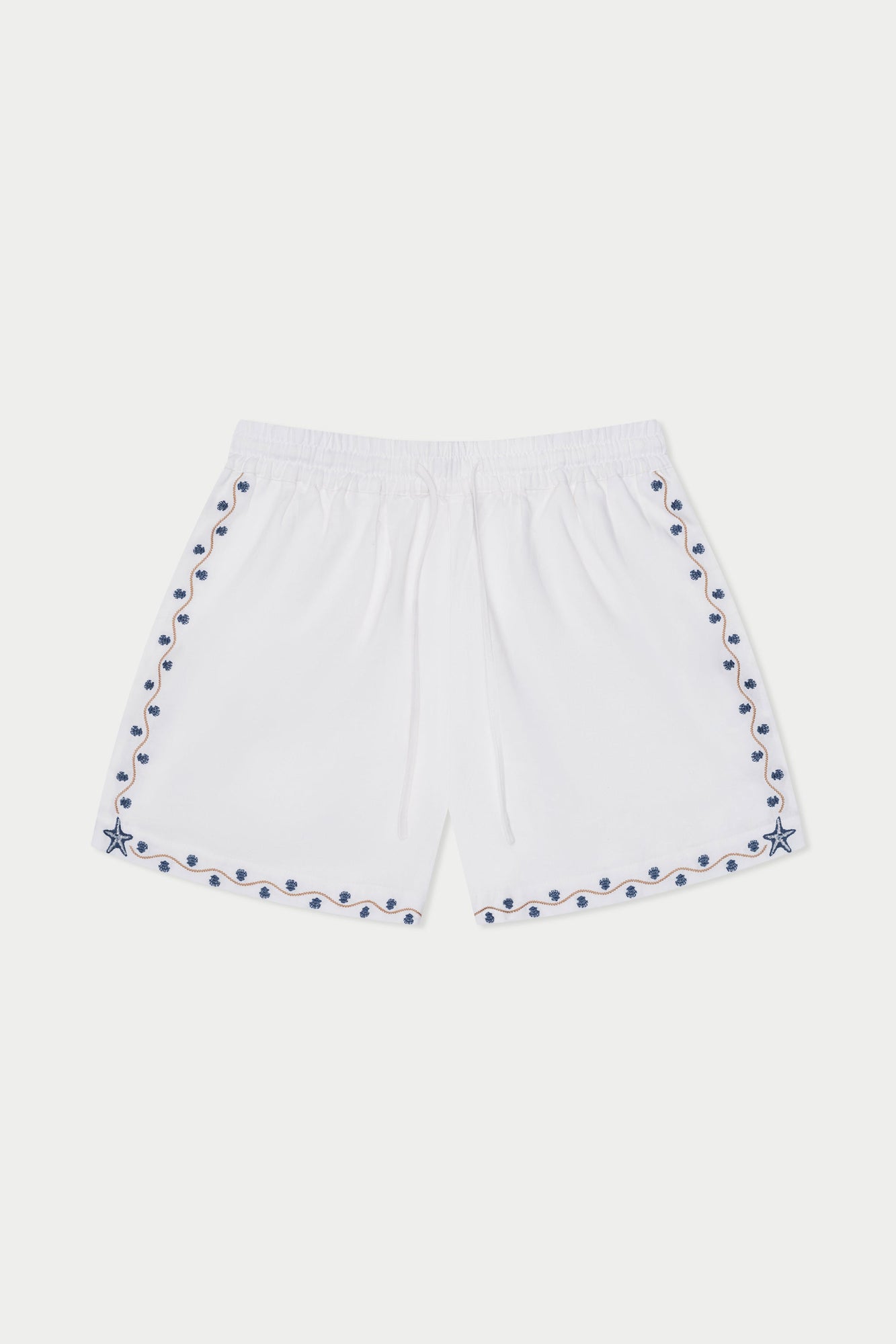 Beach House Linen Short | White