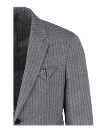 Bottega Veneta | Wool Blend Herringbone Blazer