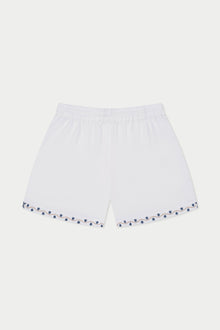 Beach House Linen Short | White